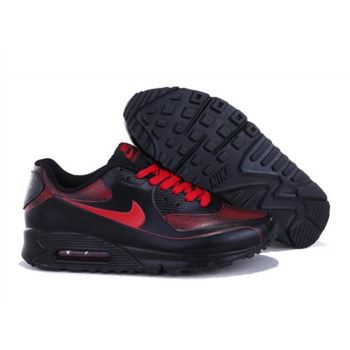 Nike Air Max 90 Men Black Red Running Shoes Hong Kong